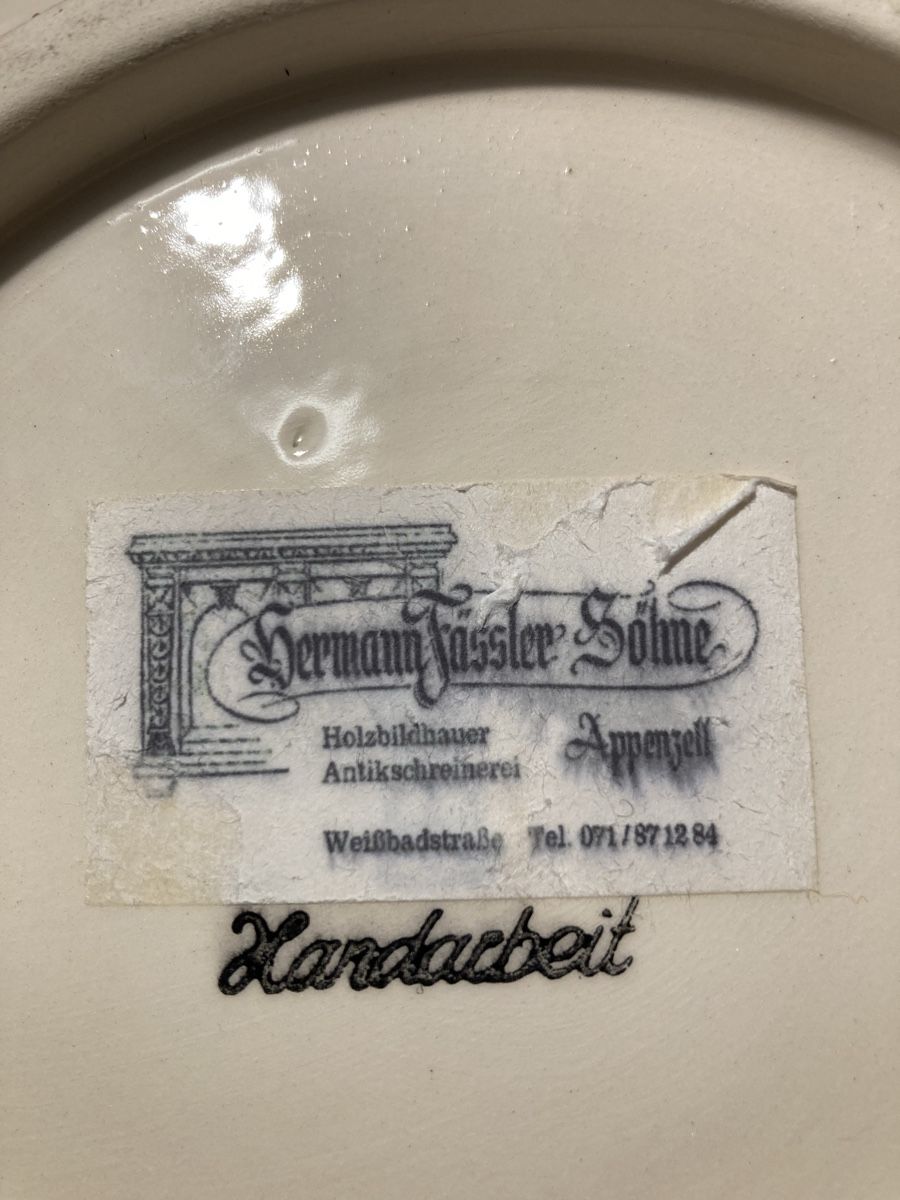 Piatti: Teller , Handarbeit, Fässler Appenzell – Usato da Gonten venduto da gorbi74 3