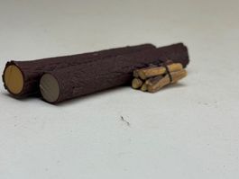 AU-Holzladung für Güterwagen