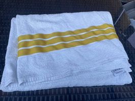 Badetuch Strandtuch mit Werbe Schriftzug ca 100x150cm