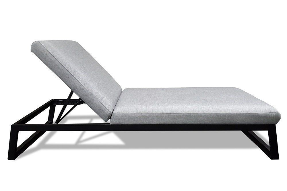 Sedie a sdraio: Liegestuhl Sunbrella Fabric grey – Nuovo e nell'imballaggio originale da Bern venduto da rattan-lounge 1