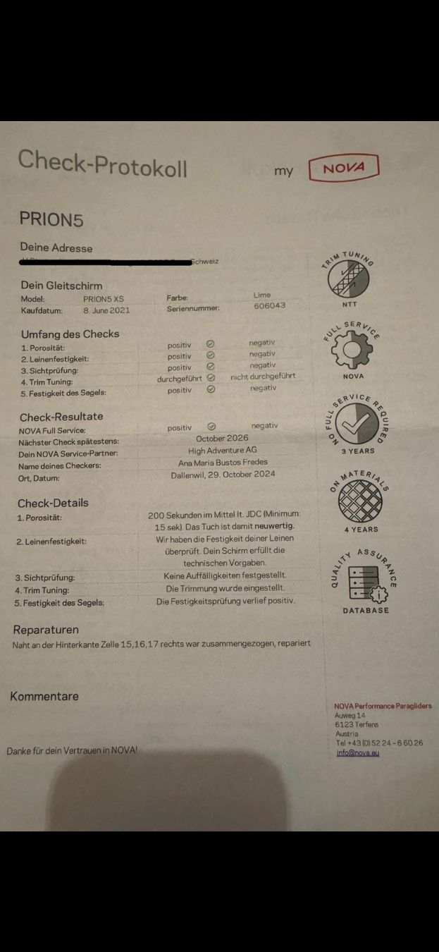 Nova Vol libre: Gleitschirm Starter-Set – D'occasion à Tafers par G0ldhamster 9
