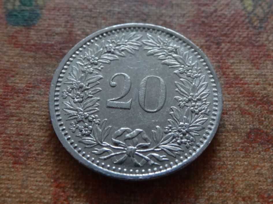 Tutti le monete: 20 Rp. 1982 – Usato da Romanel-sur-Lausanne venduto da Swift13 1