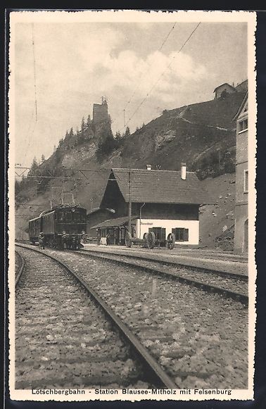 Cartoline postali: Kandergrund, Station Blausee-Mitholz der – Usato da Berlin venduto da bartko-reher