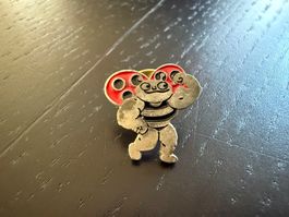 Rarität! Muskelprotz MarienkäPin / Anstecker - Sammlerstück!