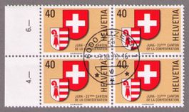 1978_621_JURA im Viererblock_3.10.78_6000 LUZERN 1 mit Gummi