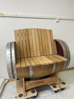 Weinfassbank Selbstgebaut
