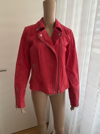 Wildlederjacke von C&A (Lachs)Grösse 38
