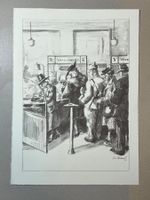 Christian Clement Lithografie im Stein signiert 30x42cm