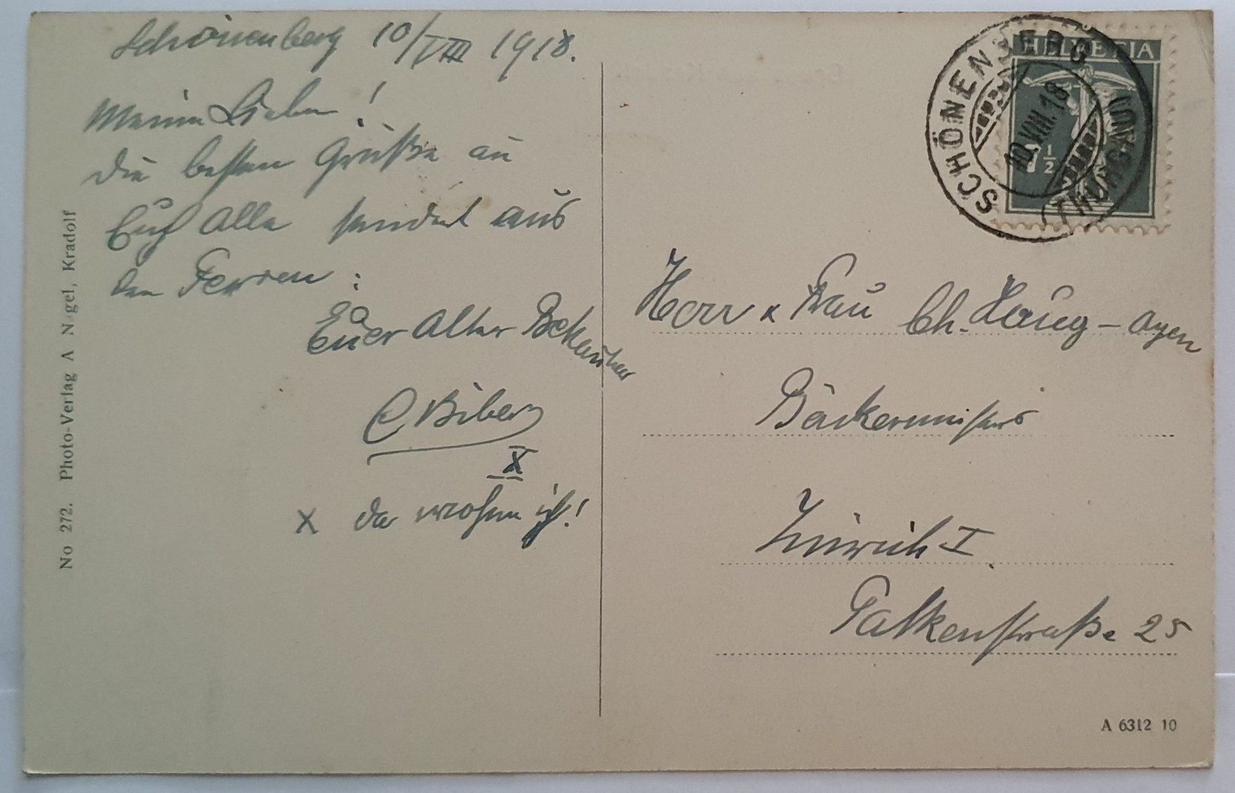 Cartoline postali: Gruss aus Kradolf 1918, TOP – Usato da Kreuzlingen venduto da Rschweiz1 1