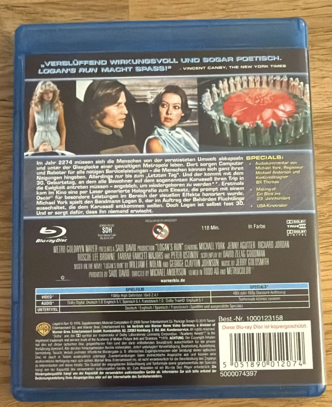 Alle DVDs: LOGAN"S RUN BLU-RAY – Gebraucht aus Zürich von freioccasionen 1