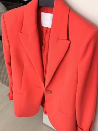 Mango Blazer Korallrot Gr. S 