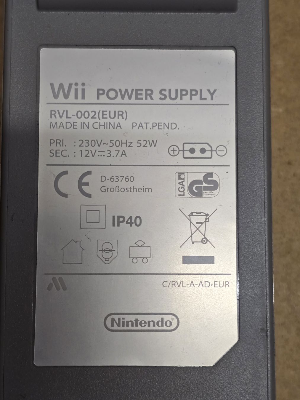 Nintendo Adattatori & Cavi: nintendo wii Netzteil – Usato da Lenzburg venduto da cameleoncolor 4