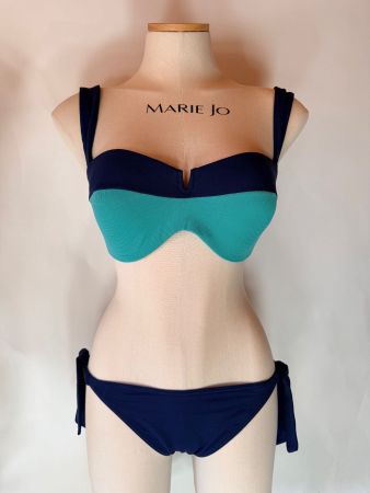 TRIUMPH, Bikini SUMMER GLOW, Grösse 40D/40, Farbe Blau/Grün