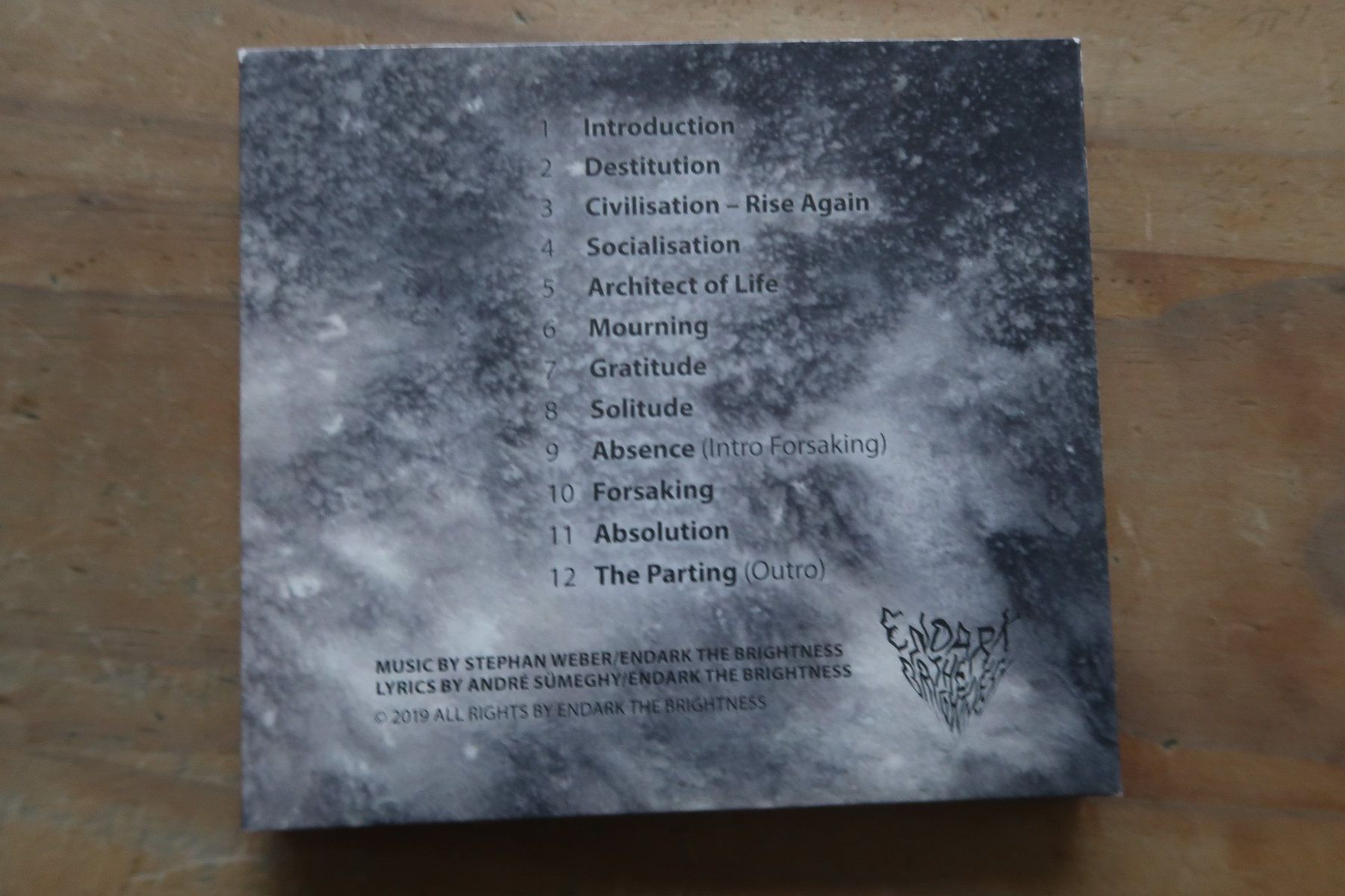 CD: ENDARK THE BRIGHTNESS - CYCLE - 2x CD – Usato da Basel venduto da Patiscat 1