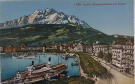 LUZERN  -  Schweizerhofquai & Pilatus