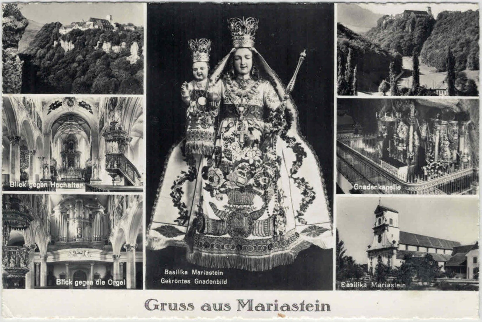 Cartoline postali: SO 11 Mariastein 7 Bilder 60-er – Usato da Fribourg venduto da philafri