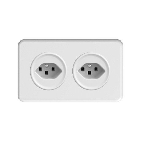 Feller Stecker: Feller Standard Due Kombi 2x T23 Horizontal – Neu und originalverpackt aus Villmergen von Elektro-Mueller