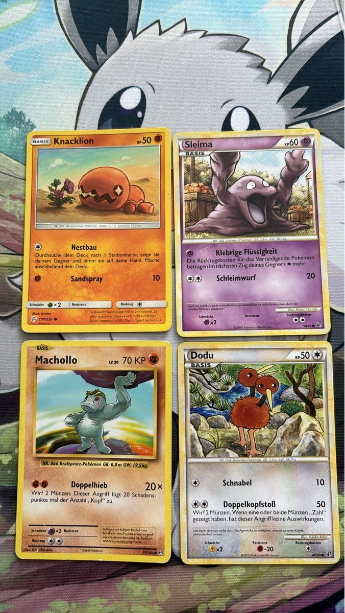 Pokémon Sammelbilder & Trading cards: Pokemon Karten 4 er Kombo – Gebraucht aus Dietikon von PokemonSwissSpotify