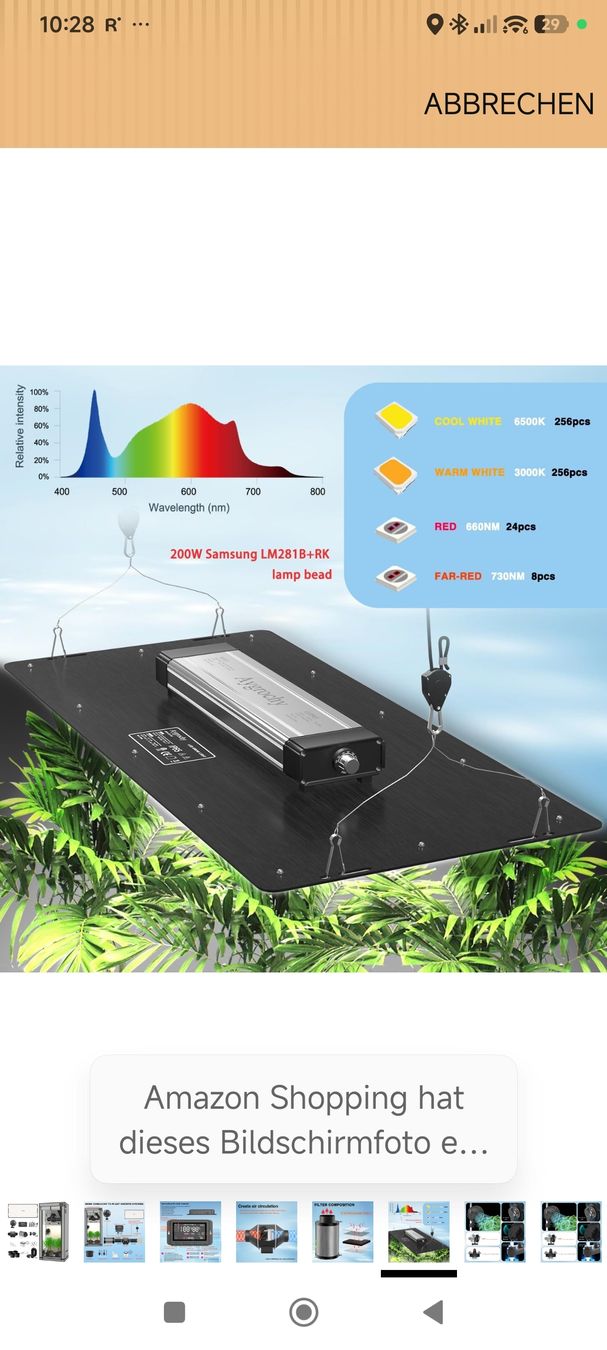 Growbox Altro: Aygrochy LED Grow Lampe 100W +smart Controller+Filter+ venti – Nuovo e nell'imballaggio originale da Oftringen venduto da Citrus5 3