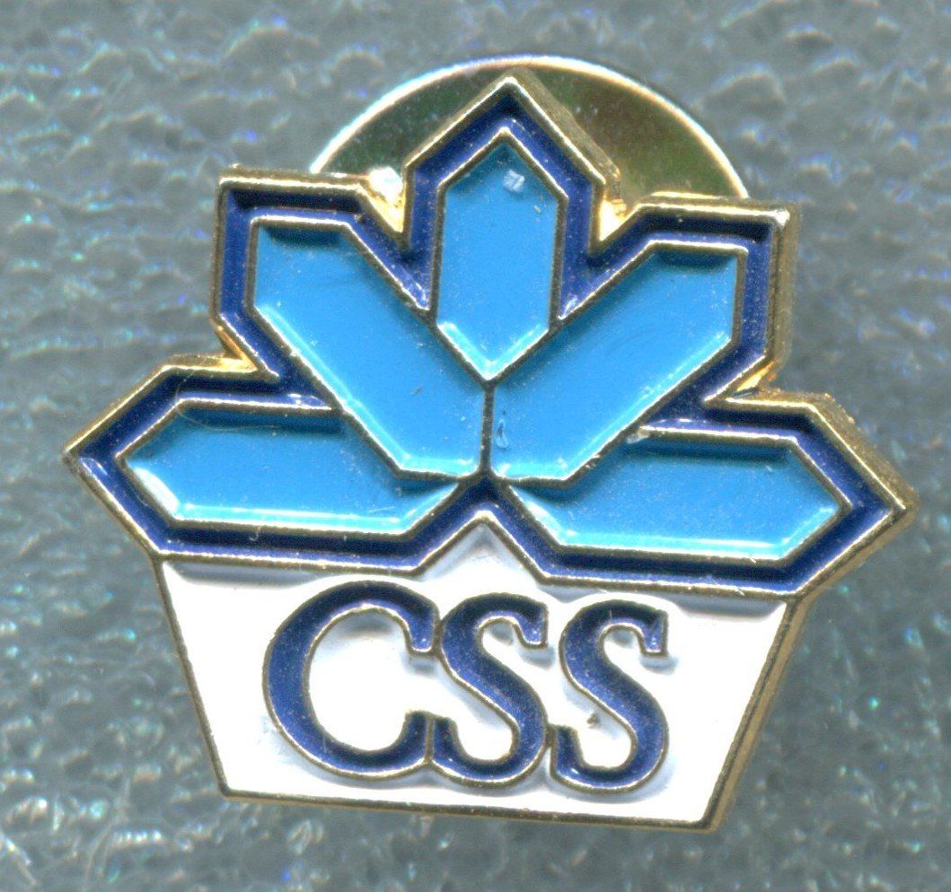 Placchette & Badge: CSS  Logo – Usato da Winterthur venduto da Sammleroase