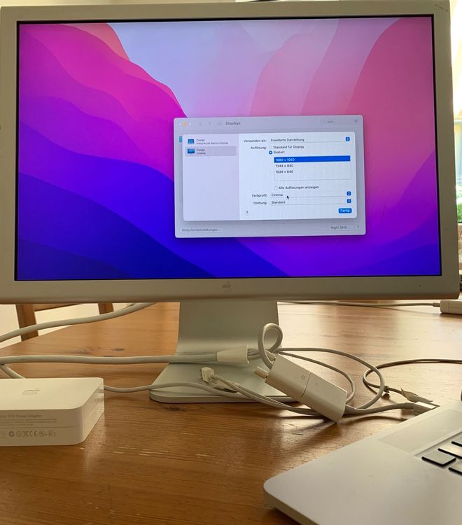 Apple Cinema Display 20" 1680x1050 mit Thunderbolt 2 Adapter Kaufen