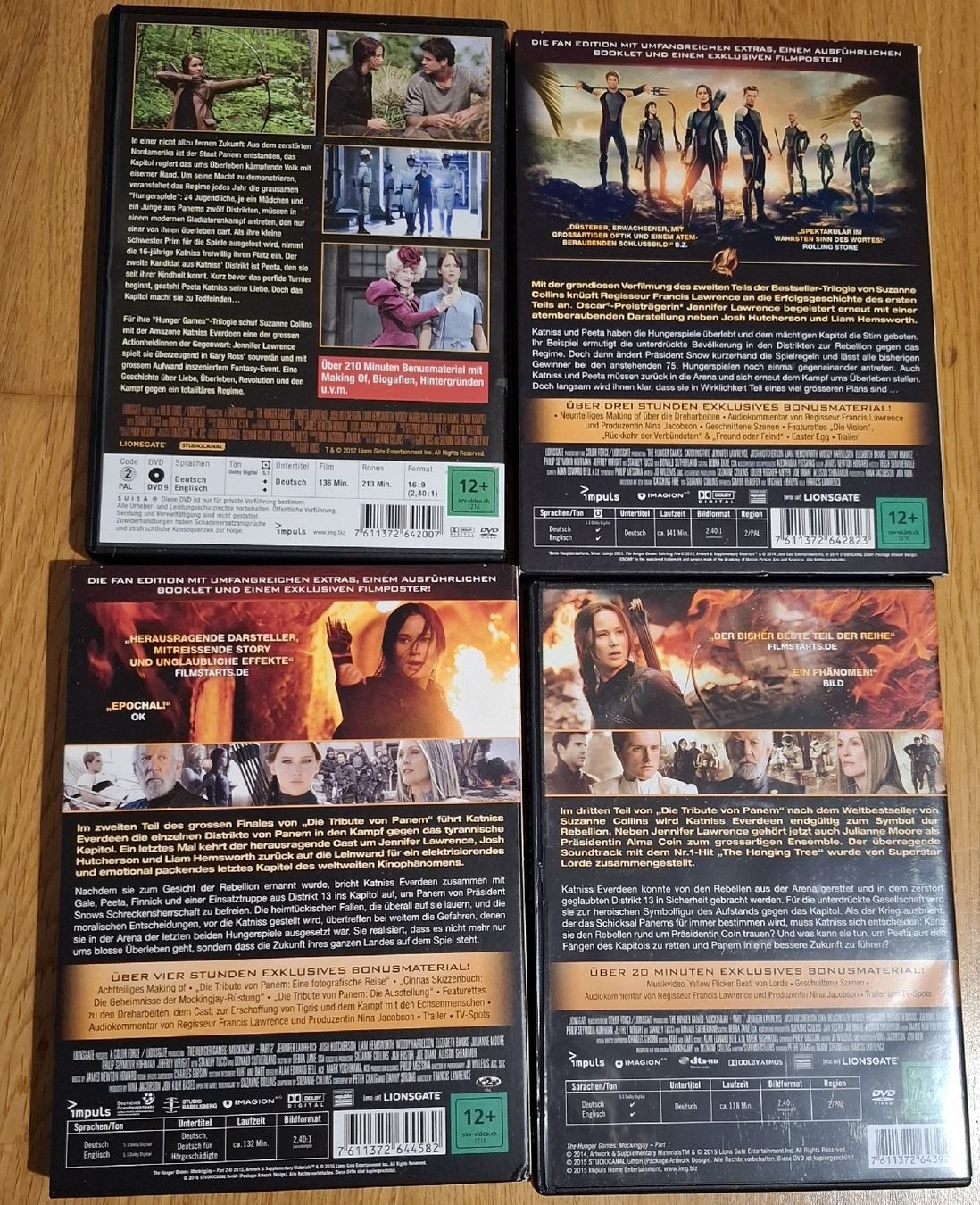 Tutti i DVDs: Die Tribute von Panem 1-3 DVD, Special Editions – Usato da Zürich venduto da apf_b8zl 1