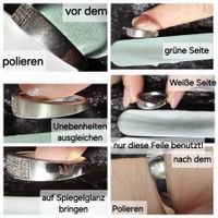 10X 600/3000 Feile mini Bernstein Silber schleifen polieren