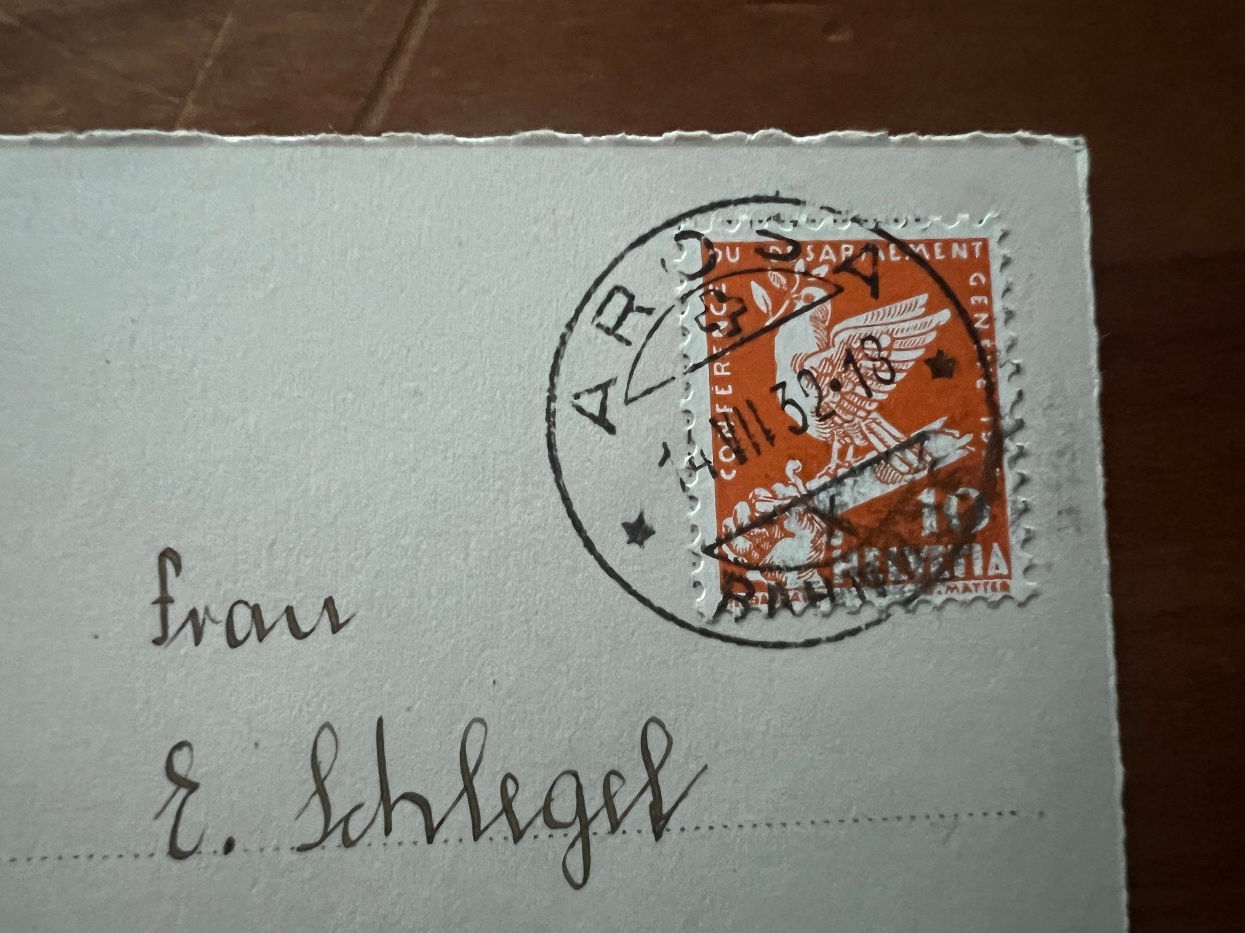 Cartoline postali: AK  1932 Arosa     (G2729) – Usato da Hinwil venduto da Sidi4 1