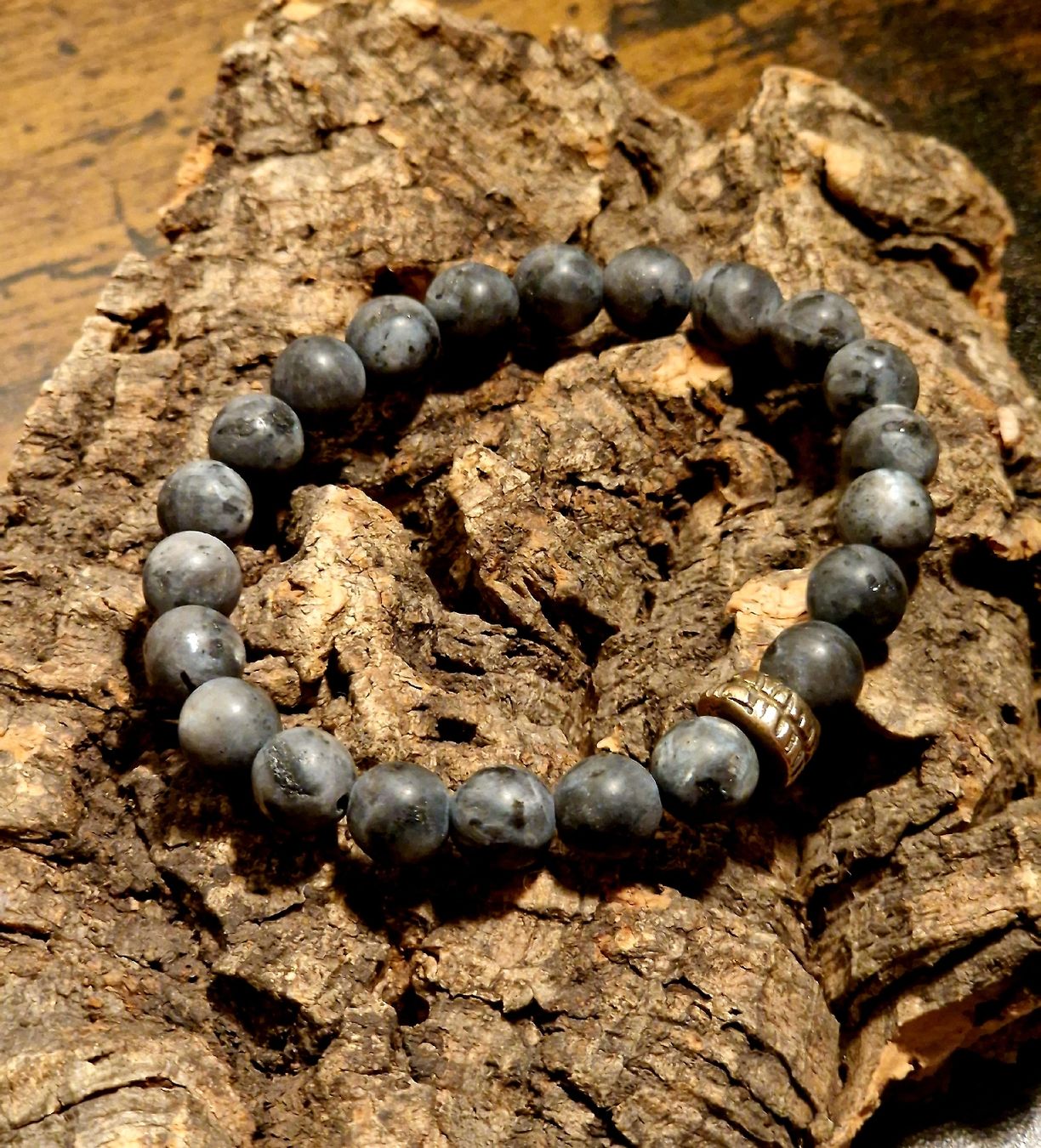 Bracciali & Braccialetti: Armband Larvikit & Bronze, 16cm – Nuovo e nell'imballaggio originale da Aarau venduto da Schmuckhoehle_MD 4