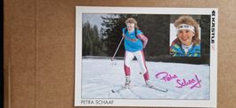 Petra Schaaf - sehr alte Autogrammkarten  sk