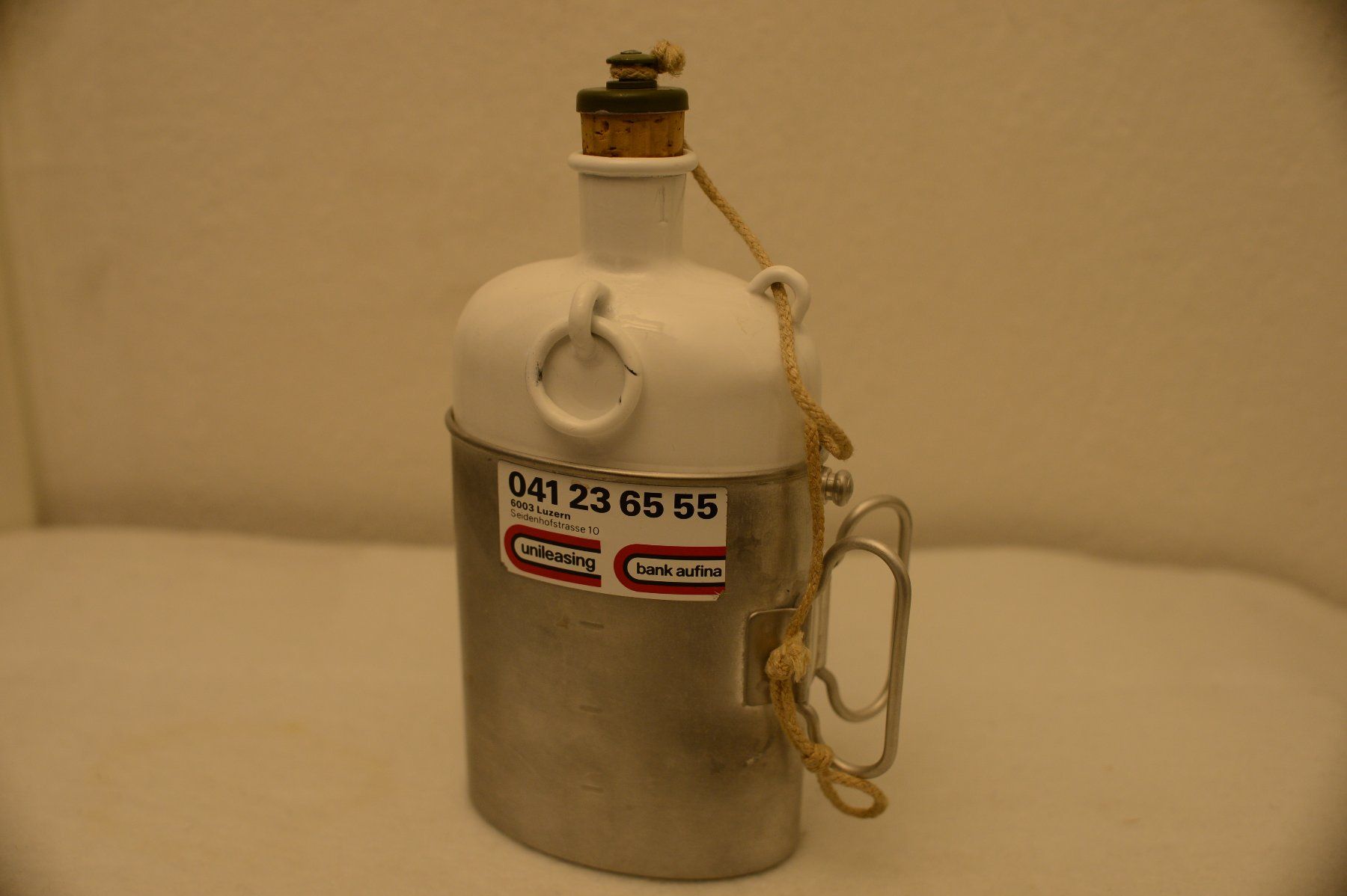 Schweizer Armee Ausrüstung & Ersatzteile: Feldflasche mit Becher "Frostschutz" UBS – Gebraucht aus Sachseln von Smatsch54 1