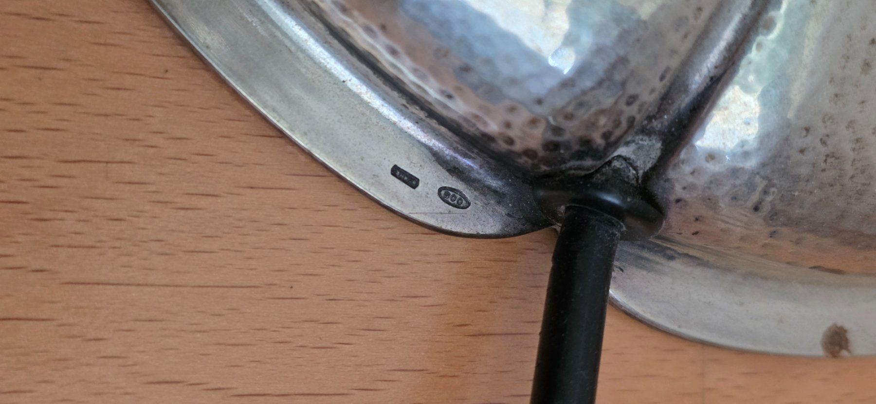 Lampade: Antike Tischlampe 800 Silber – Usato da Zürich venduto da spin23 5