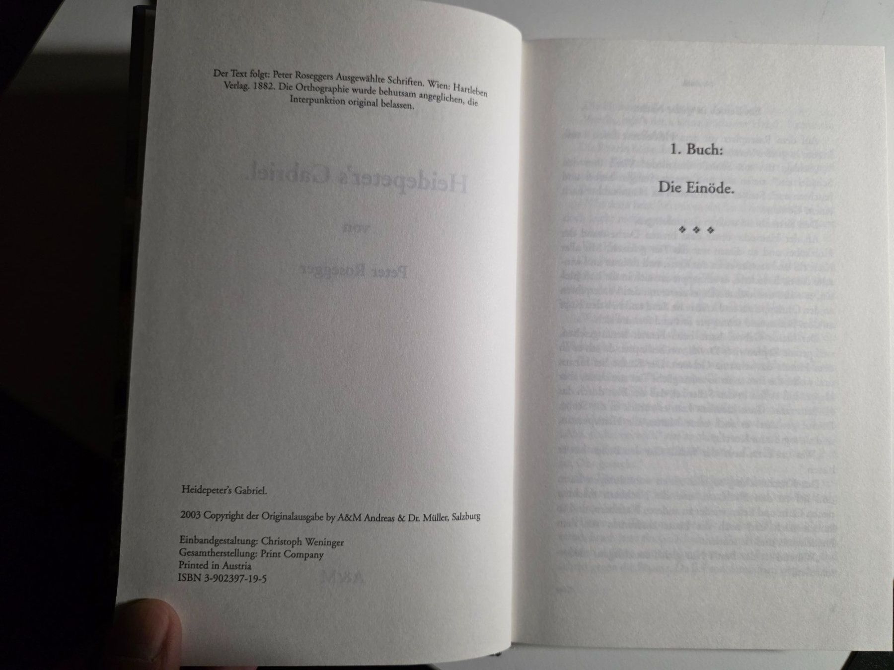Libri: Heidepeters's Gabriel - Peter Rosegger - 2003 – Nuovo (secondo la descrizione) da Walterswil BE venduto da Lonitti 4