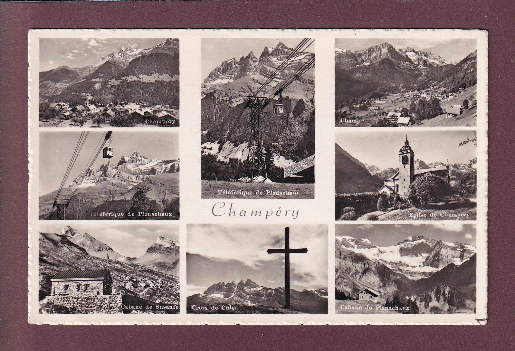 Cartes postales: CHAMPERY - 8 images - 1951 – D'occasion à Pully par nicecards