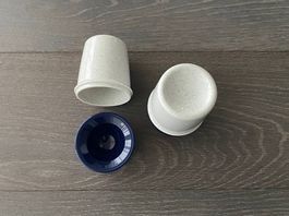 2 Picknick/Camping Eierkorb/-becher Tupperware
