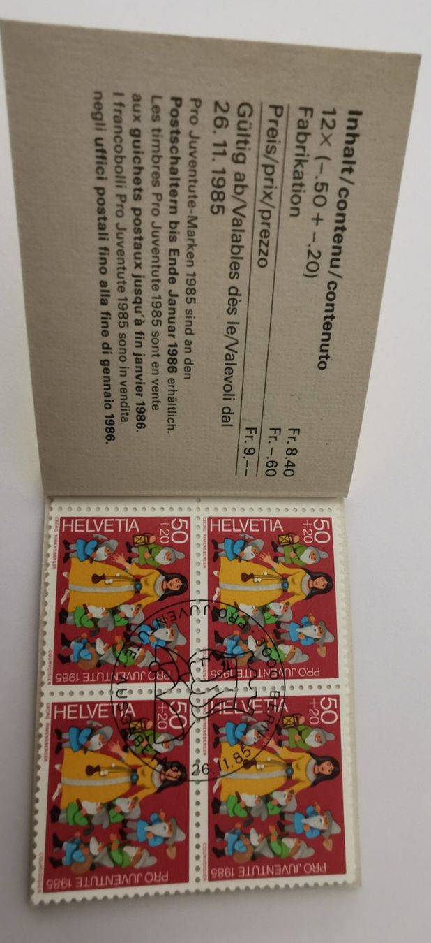 Tutti i francobolli: P.J. Marken-Heft 1985 mit E.T. Stempel – Nuovo (secondo la descrizione) da Aadorf venduto da Chnorli-Furz 1