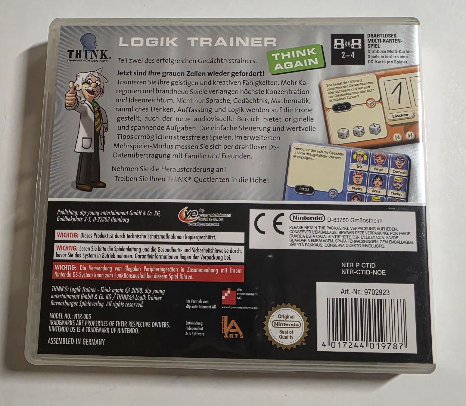 Nintendo Giochi: Nintendo DS Spiel: Logik Trainer - Denkspiele – Usato da Galgenen venduto da jen_v552 1