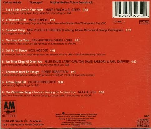 CD: Various – Scrooged (CD, Soundtrack) – Usato da Vevey venduto da zecollector 1