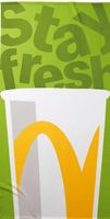 McDonald's Strandtuch Drink "Stay fresh"