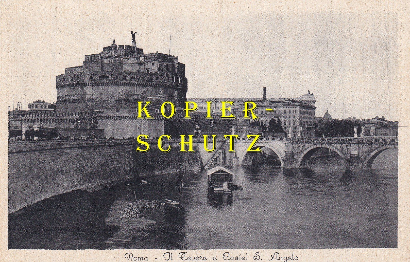 Cartoline postali: Roma - Il Tevere e Castel S. Angelo /bc – Usato da Hombrechtikon venduto da Rudolf07