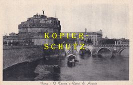 Roma - Il Tevere e Castel S. Angelo /bc