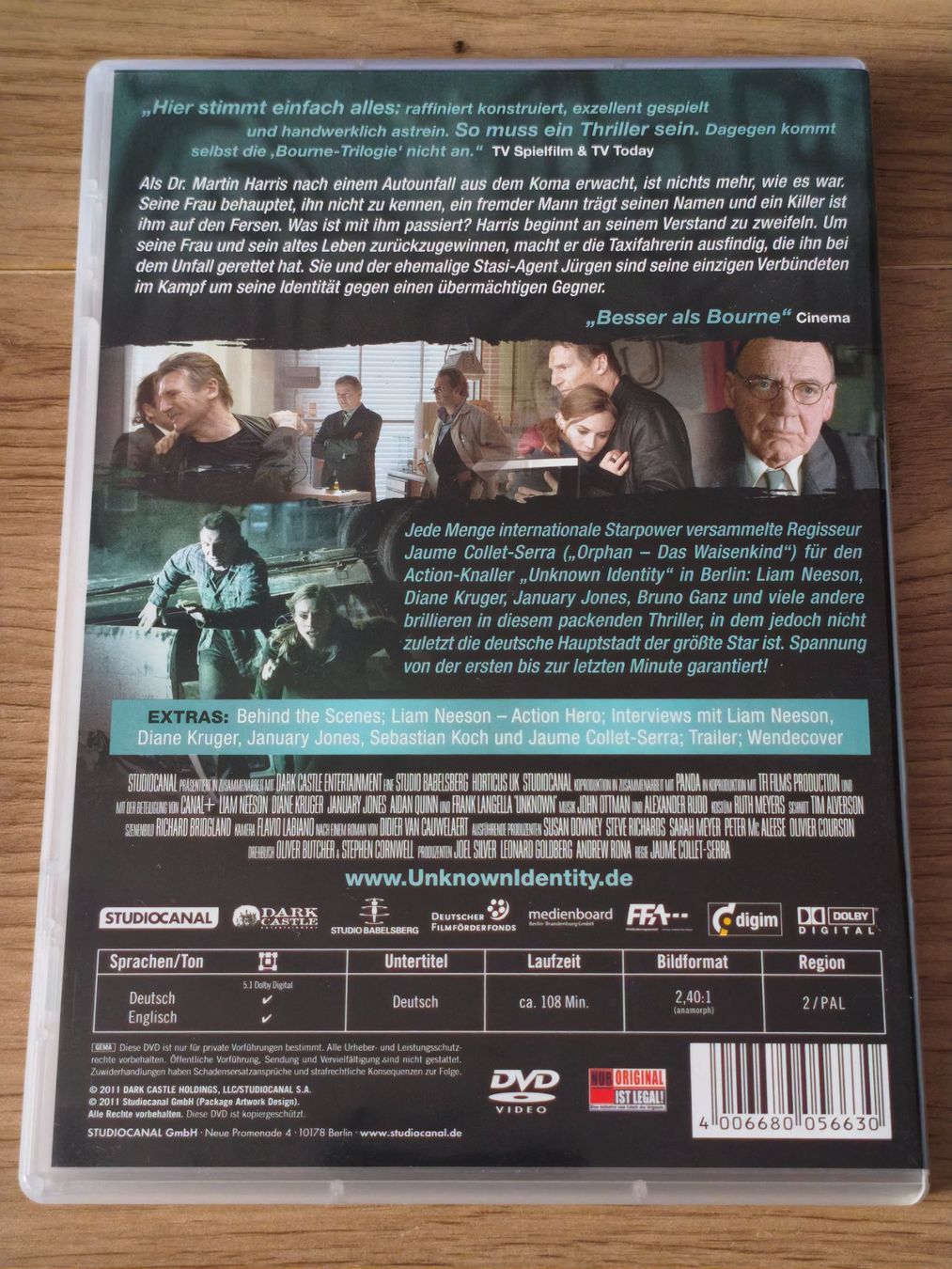 Tutti i DVDs: Unknown Identity – (DVD/2011) mit Liam Neeson – Usato da Schaffhausen venduto da philscardstore 1