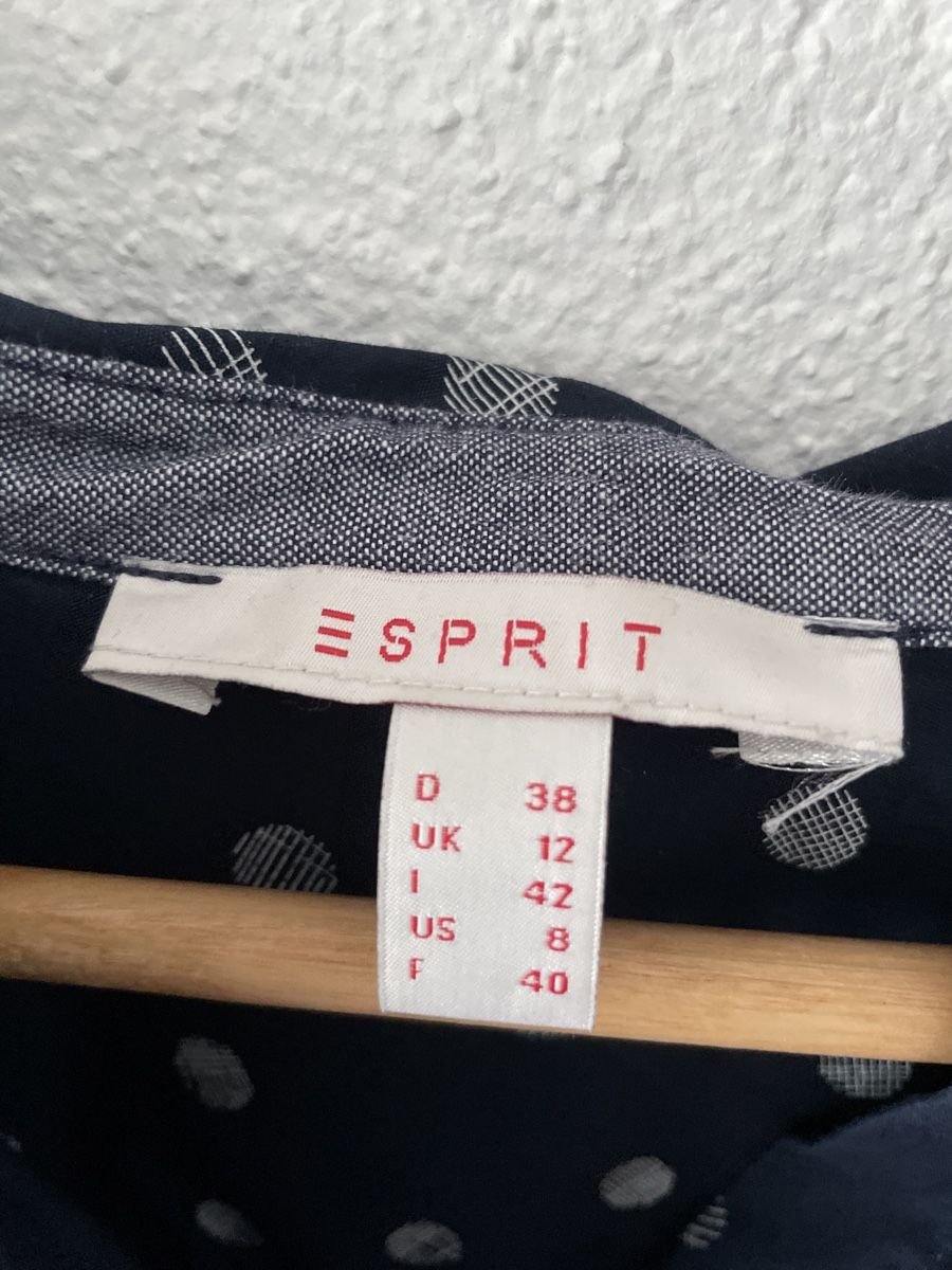 Esprit Camicette: Bluse  Esprit Gr. 38 Dunkelblau mit Punktemuster Top! – Nuovo (secondo la descrizione) da Neuenkirch venduto da balani 3