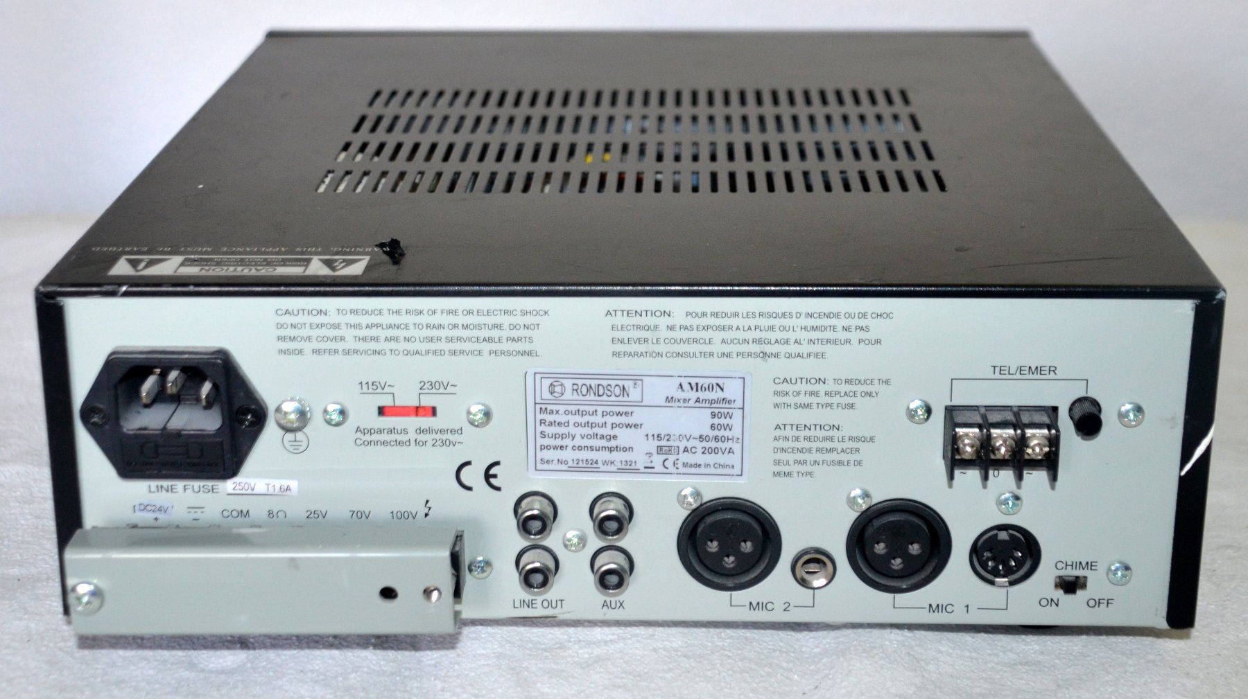 Amplificatori: Rondson Mixer Amplifier AM60N – Usato da Collonges venduto da arashee 3