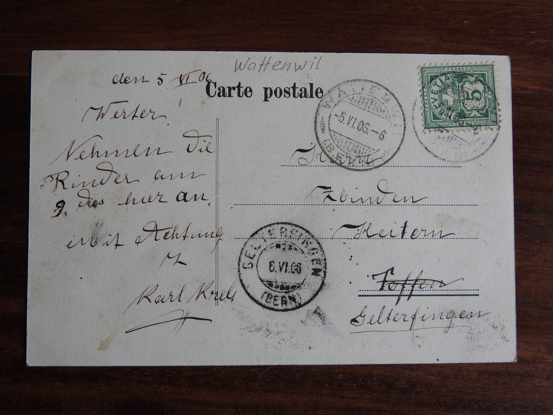 Cartoline postali: Gruss aus Wahlenhütten ! – Usato da Rain venduto da 999-800-K 1