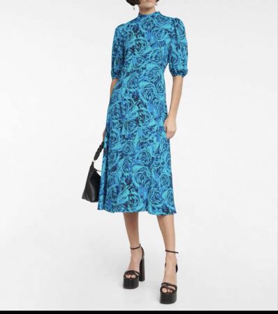 New with tag Hongkong brand floral print midi dress size 6 