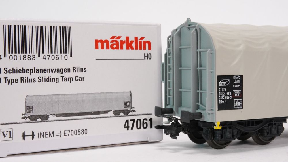 c4 Märklin 47061 SBB Schiebeplanenwagen Rilns (Gebraucht) in Uetendorf ...