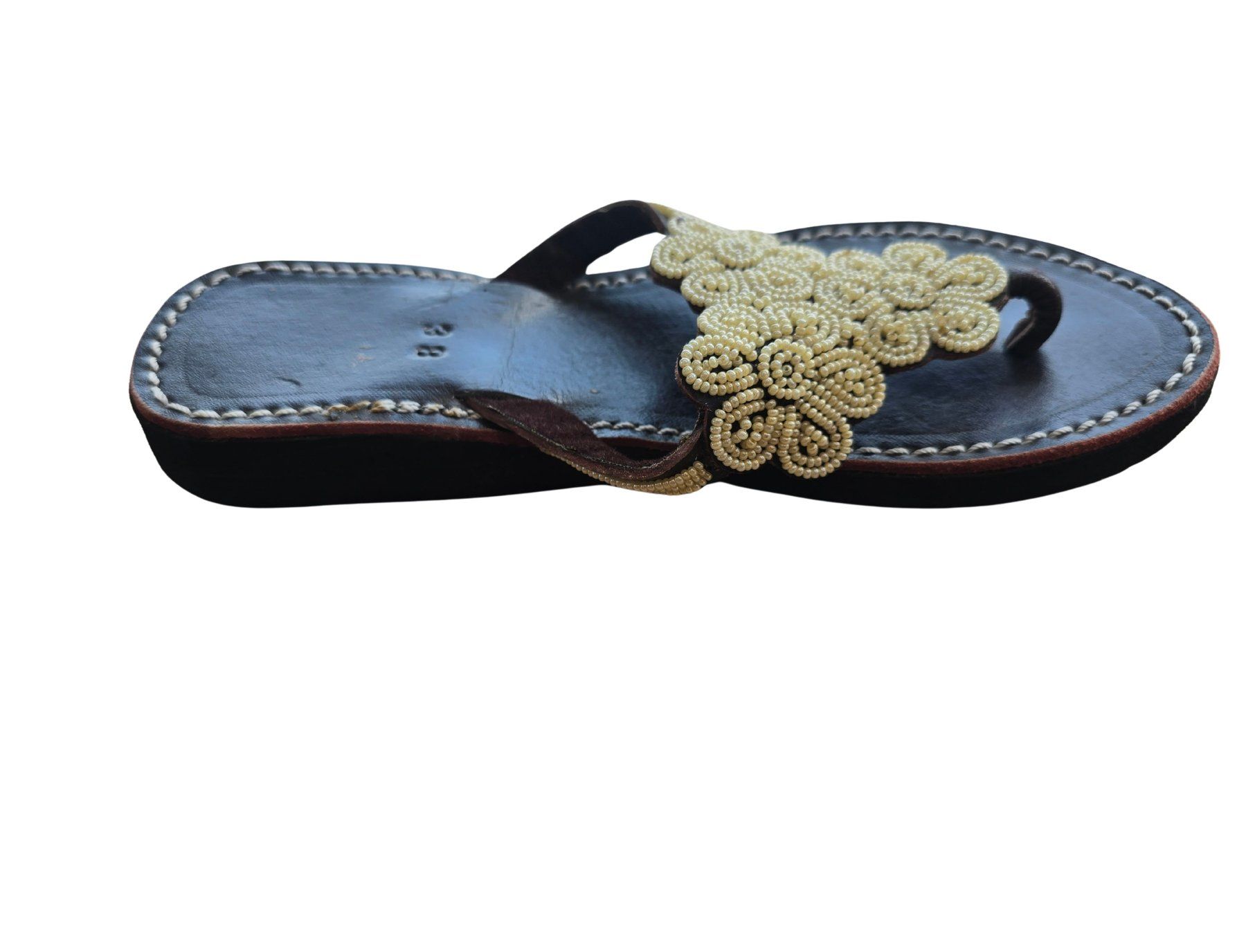 Scarpe da donna: Handgemachte Leder-Sandalen - Creme 38 – Nuovo e nell'imballaggio originale da Brione s. Minusio venduto da Littleninja 2