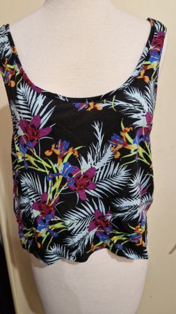 Tally Weijl Crop Top Gr. L, Sommer-Look, Blumenmuster