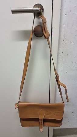 Natur Leder Damen Tasche, hellbraun